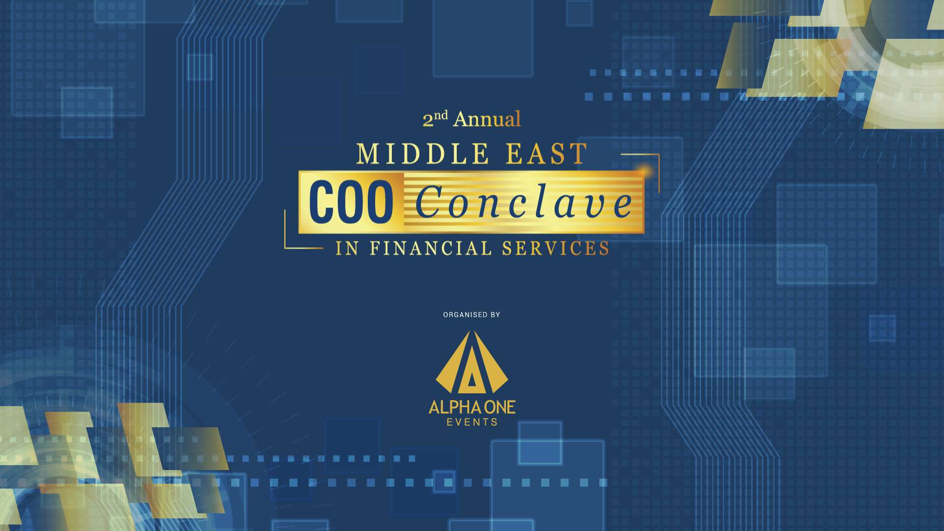 Middle East COO Conclave in Financial Services